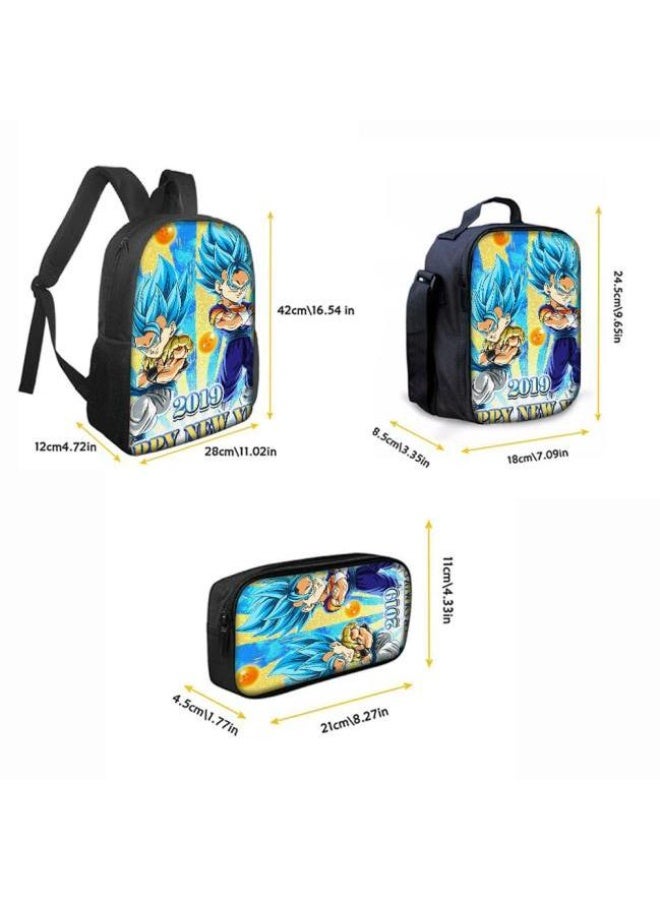 عام حقيبة ظهر مطبوعة عالمية مشتركة - مجموعة حقائب ظهر من ثلاث قطع (متوفرة للطلاب والأطفال والأصدقاء في النزهايات وتسلق الجبال وما إلى ذلك) - 9 - Image 3