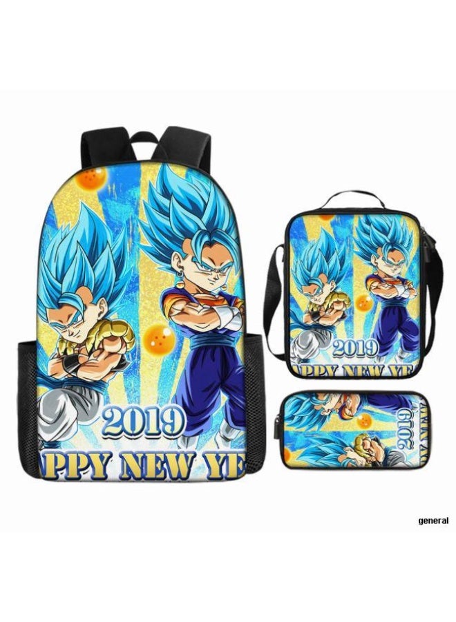 عام حقيبة ظهر مطبوعة عالمية مشتركة - مجموعة حقائب ظهر من ثلاث قطع (متوفرة للطلاب والأطفال والأصدقاء في النزهايات وتسلق الجبال وما إلى ذلك) - 9 - Image 1