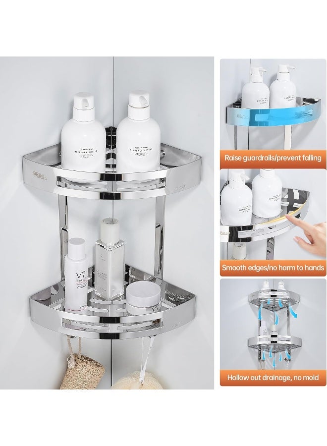 BRIMIX Bathroom Shelves Sus 304 Stainless Steel Shower Caddy Shelf Wall Mounted Shower Rack Corner Shower Organizer - Image 4