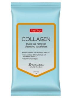 Purederm COLLAGEN Make-up Remover Cleansing Towelettes 30sheets.  - Image 1