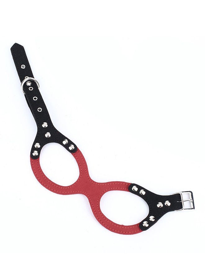 NIBEMINENT Adjustable Comfort Pet Harness Belt Black/Red Lyard - Image 1