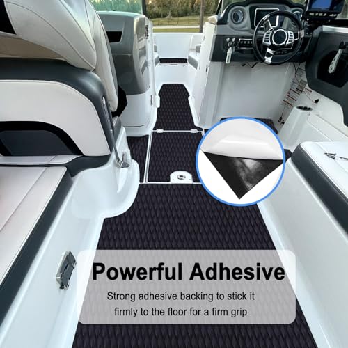 HZshark Surfboard Traction Pad 31.5" x21.6" EVA Foam Deck Grip Mat with Adhesive, Anti-Slip Trimmable EVA Sheet for Boat Deck, Surfboard, Skimboard, SUP, Kayak, Pool Step, Yacht - Image 4
