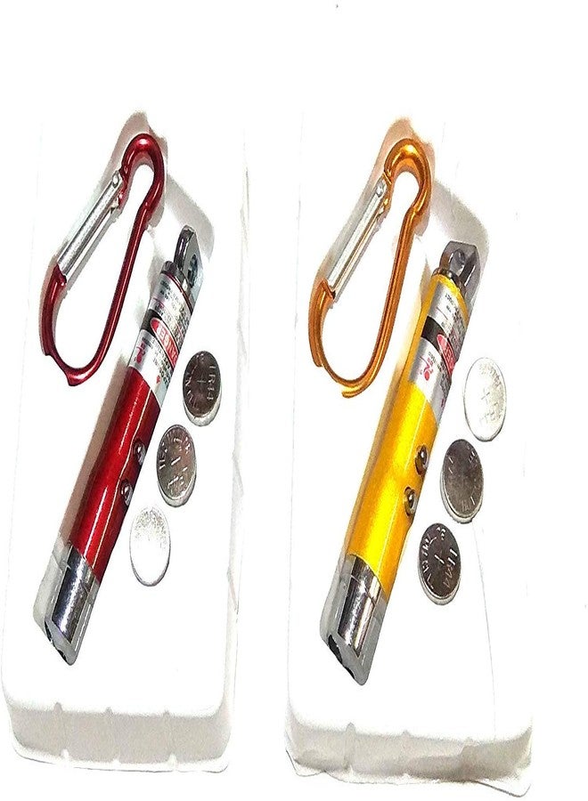 Shivsoft 3 in 1 Laser LED Light Key Chain Combo Pack (Multicolour, 7/1.5 cm) | Metal - Image 2