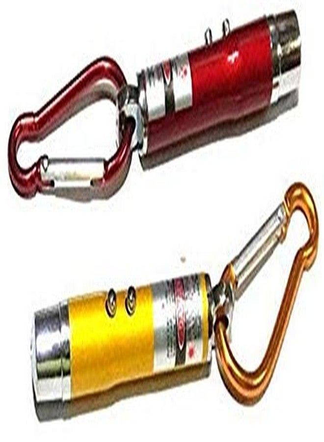 Shivsoft 3 in 1 Laser LED Light Key Chain Combo Pack (Multicolour, 7/1.5 cm) | Metal - Image 1