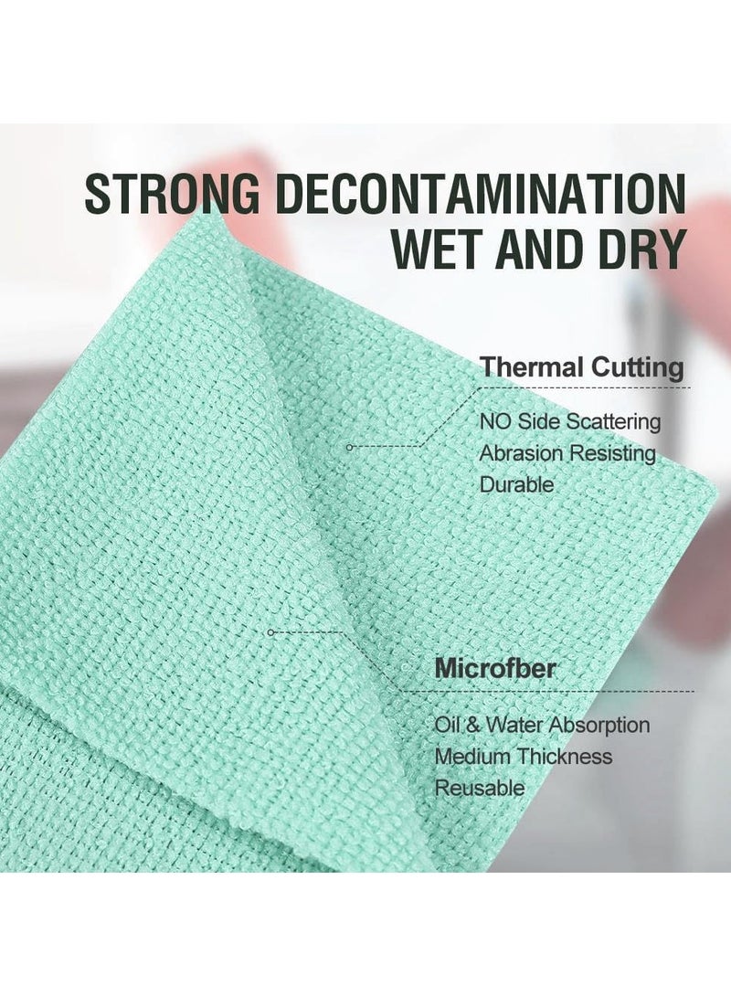 FEND 20pcs Microfiber Cleaning Cloth Removable Rag Reusable Cloth Tea Towel Hand Towel Washcloths Strong Absorbent Decontamination for Home Kitchen Cleaning  - Image 3