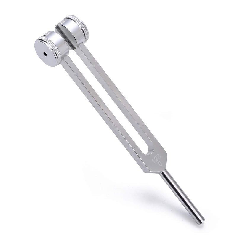 Bysameyee Tuning Fork 128 Hz, C-128 Frequency Aluminum Alloy Medical Non-Magnetic Tuning Fork for Healing with Taylor Percussion Hammer Mallet (128Hz) - Image 3