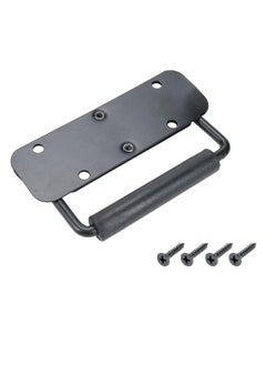 KASTWAVE 2Pcs Box Handles Spring Folding Handle Metal Chest Handle Flight Case Handle, Stainless Steel Spring Loaded Box Handle Luggage Hardware for Toolbox Storage Boxes Replacement (122x41mm)  - Image 4