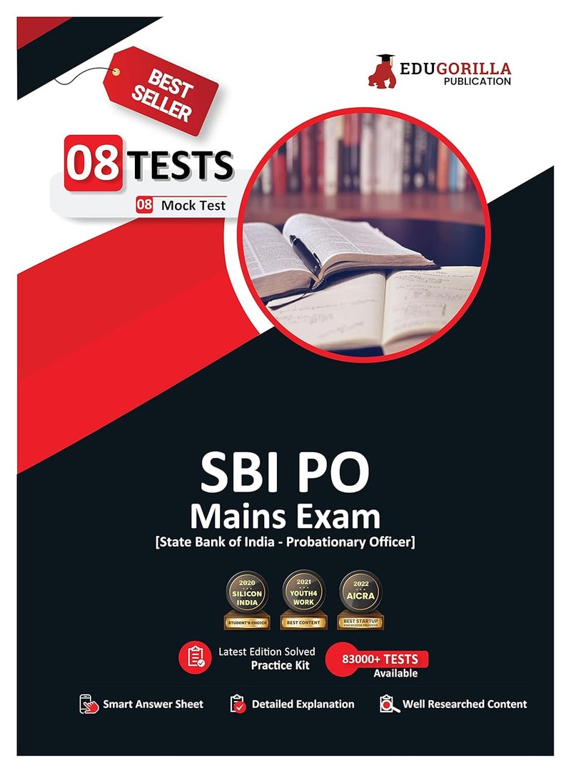 SBI PO Mains Exam 2024 : Probationary Officer (English Edition) - 8 Full Length Mock Tests (1200 Solved Questions) with Free Access to Online Tests  - Image 1