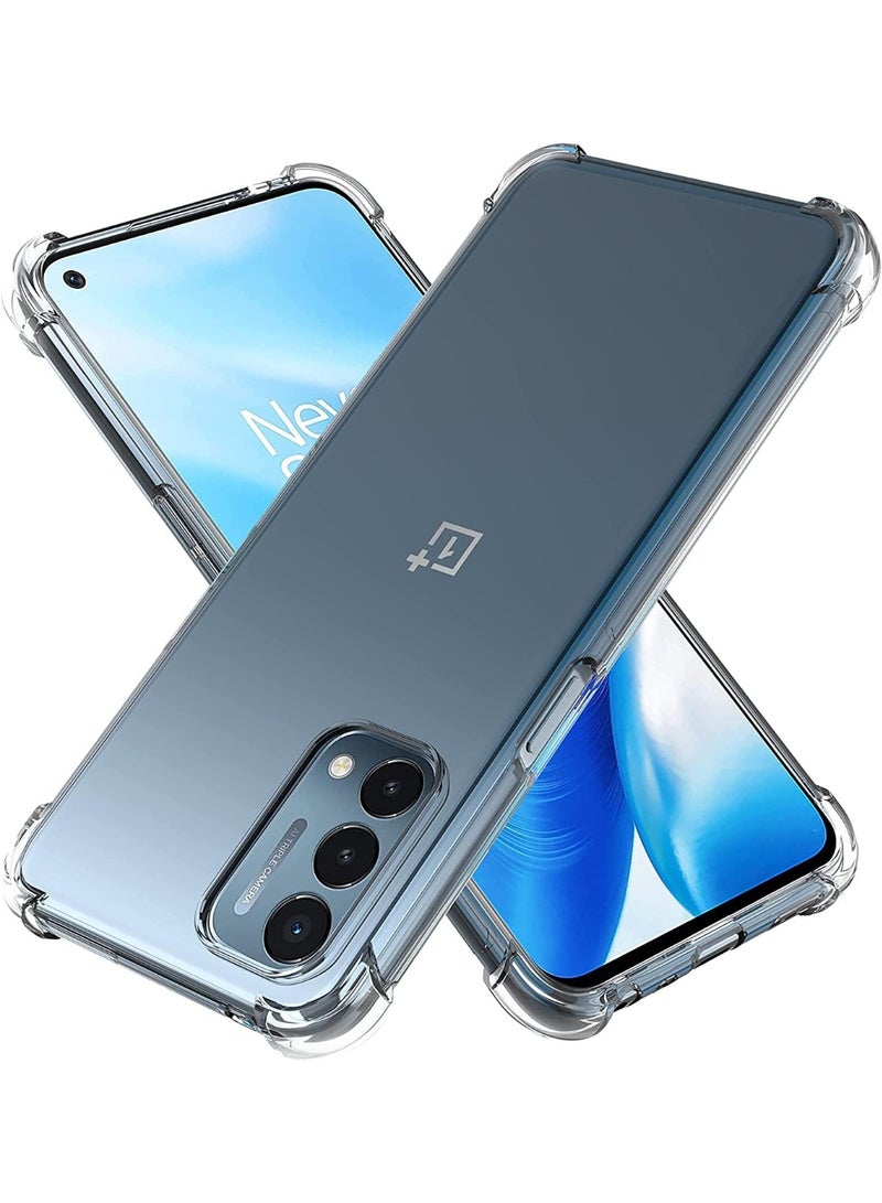 OnePlus Nord N200 5G Cover Clear Back Air Cushion Soft Silicone Shockproof Anti-Scratch Protective Bumper Shell Corner for OnePlus Nord N200 5G - Image 1