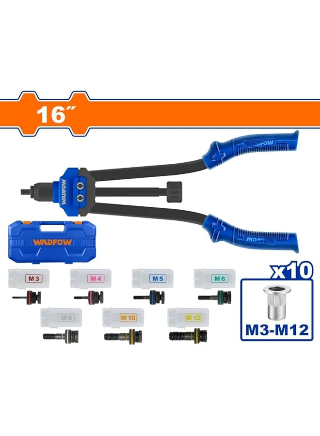 وادفو طقم مسدس صامولة البرشام مقاس 16 بوصة - Image 2