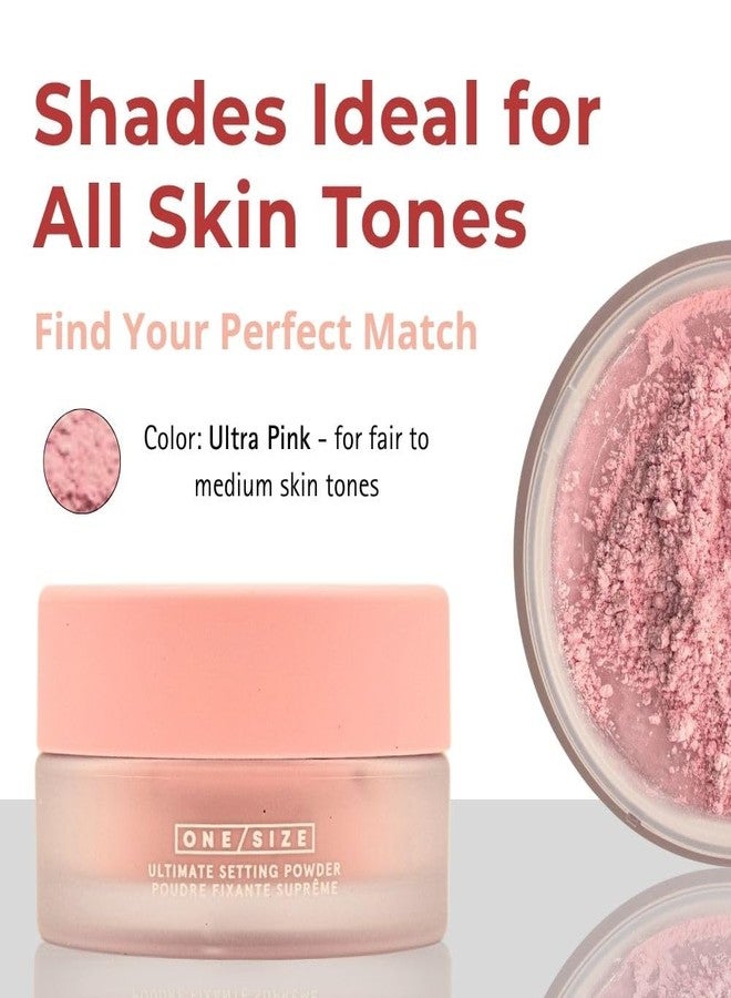 One size بودرة تثبيت بلورينغ بحجم السفر - وردي فائق - للون البشرة الفاتح إلى المتوسط - Image 5