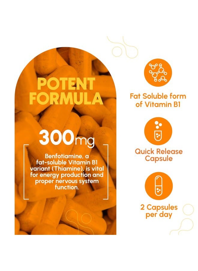 ZENAVEA Benfotiamine 300mg - Blood Sugar Regulation Supplement - Vegan, Non-GMO, Gluten Free - 6 Month Supply - Image 3