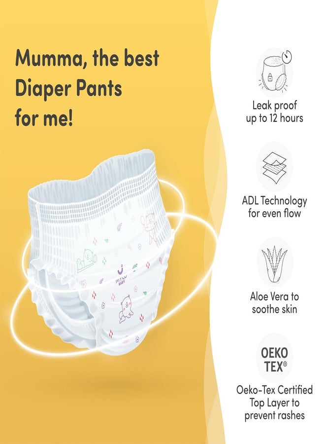 Mylo Baby Diaper Pants Newborn (NB) Size Upto 5 kg Babies Leak Proof | Lightweight | Rash Free | Upto 12 Hours Protection | ADL Technology | with Zinc Oxide Layer (New Born Pants, 78, count) - Image 2