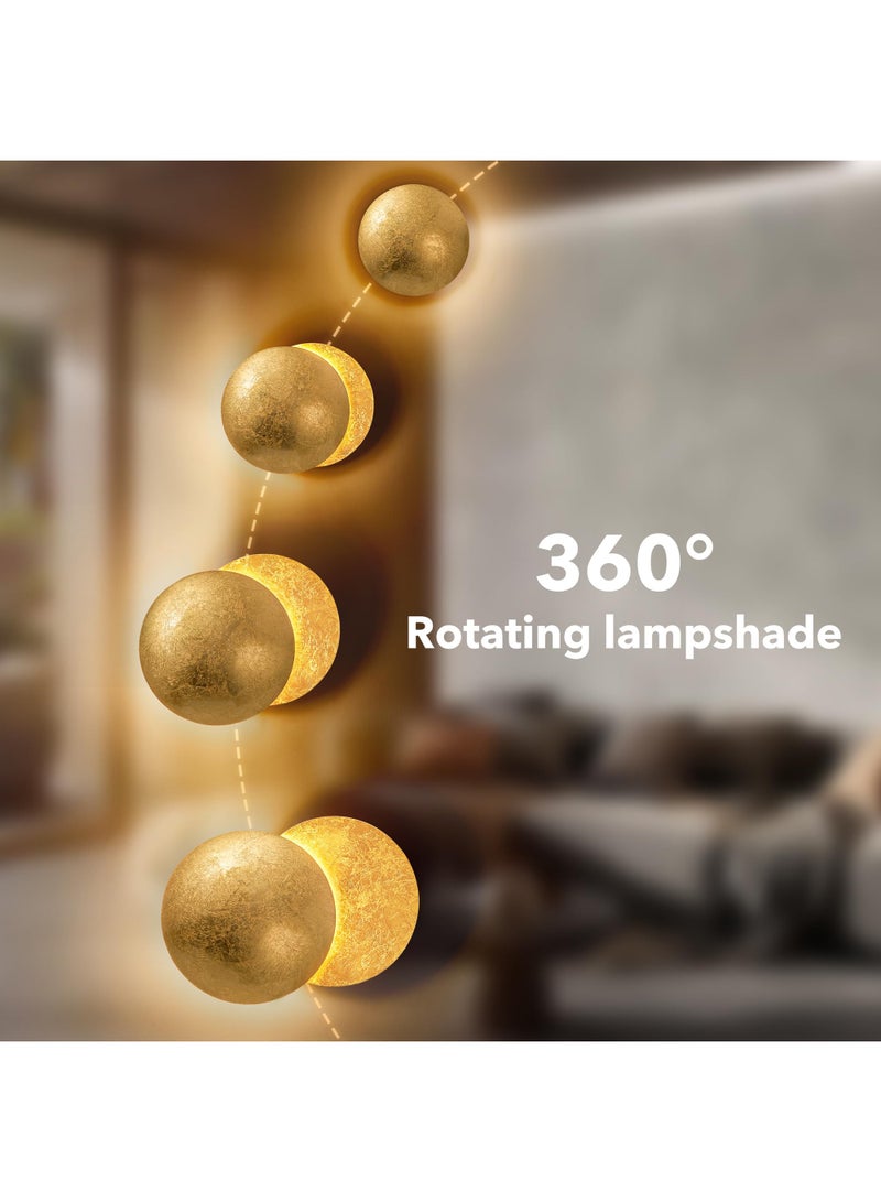 Moon Wall Mounted Light - LED 25cm Modern Moon Lamp for Bedrooms, Hallway and Bedside - Image 2