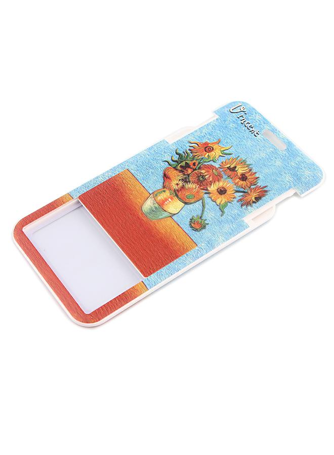 Card Holder with Neck Strap Lanyards Van Gogh's Sunflowers B Oil Painting For Keys Keychain Badge Holder Compatible with Credit Card / Student Card / Bus Transportation Card - Image 2