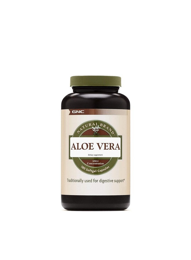 GNC Natural Brand Aloe Vera SoftGel Capsules - Image 1