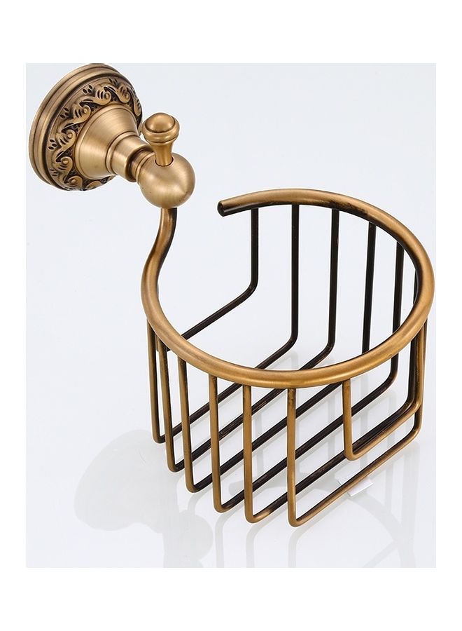 حامل الورق المرحاض النحاسي متعدد الألوان للحمام والمطبخ وغرفة الطعام، يُثبت على الحائط
- الحجم: 15 x 25 x 15 سم - Image 5