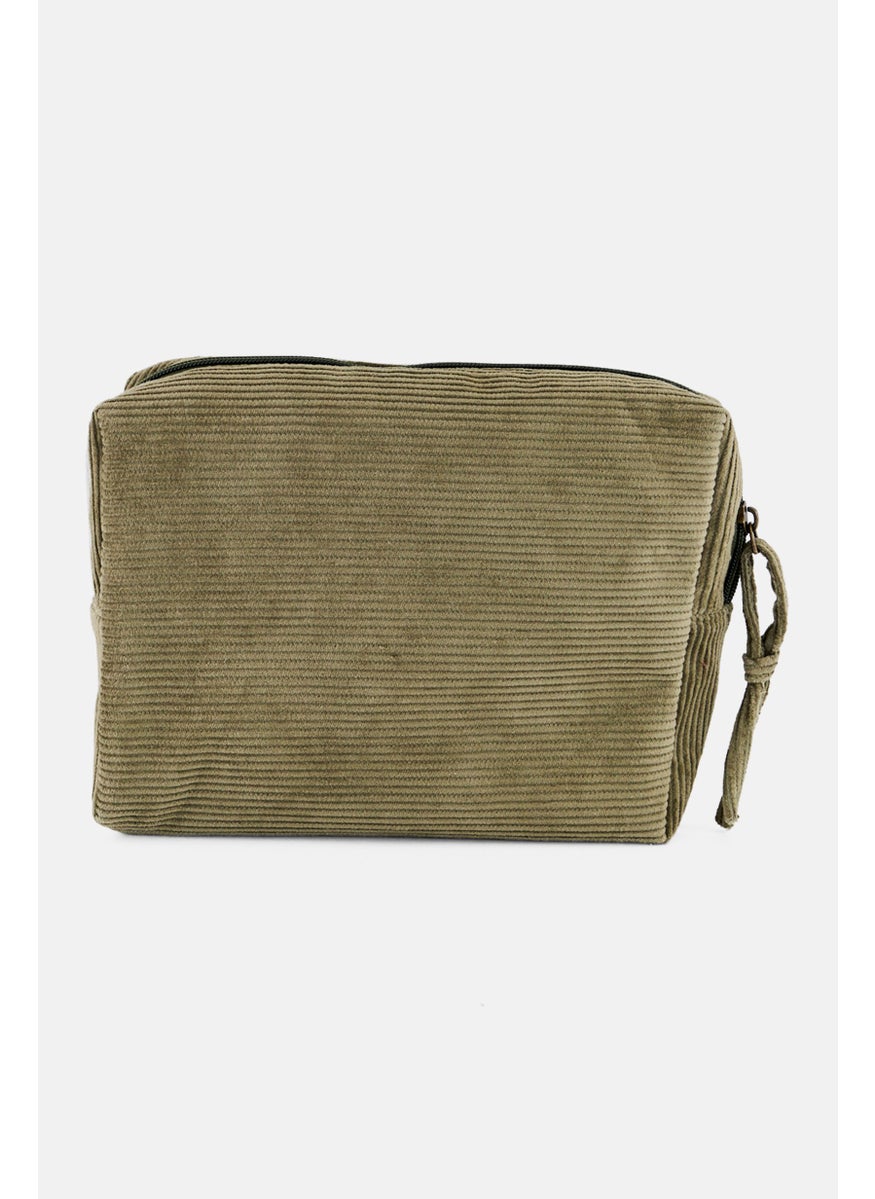 Muy Mucho Corduroy Toiletry Bag, Olive  - Image 2