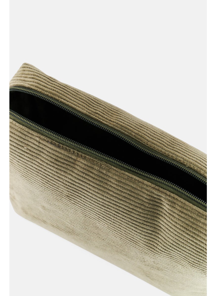 Muy Mucho Corduroy Toiletry Bag, Olive  - Image 3