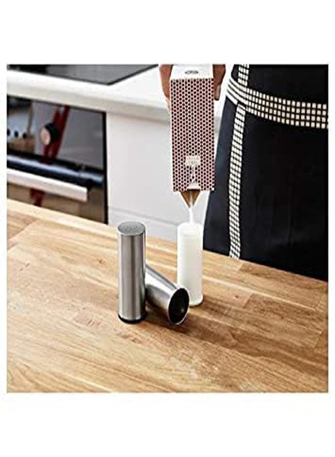 QUALIZA Stainless Steel Salt/Pepper Shaker, Set of 2 Using for Kitchen & Dining(2 PCS) - Image 3