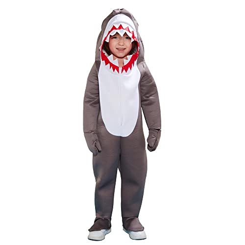 EraSpooky Kids Shark Hooded Costume Halloween Cute Animals Fancy Dress - Image 1