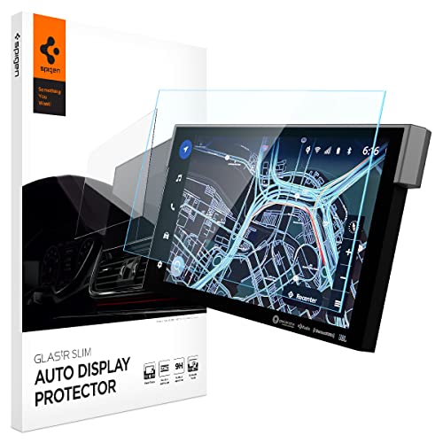 Spigen Tempered Glass Screen Protector [GlasTR Slim] designed for Toyota Tundra(2025-2022), Sequoia(2025-2023), Tacoma(2024/2025), 4Runner(2025) 14 inch Dashboard Touchscreen - Matte/Anti Finger Print - Image 1