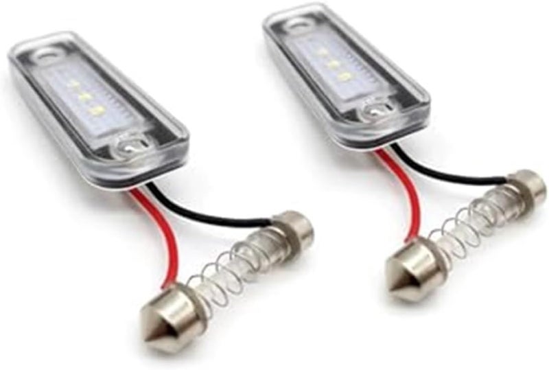 DEMULAX 2Pcs White License Plate Light for Benz - Image 4