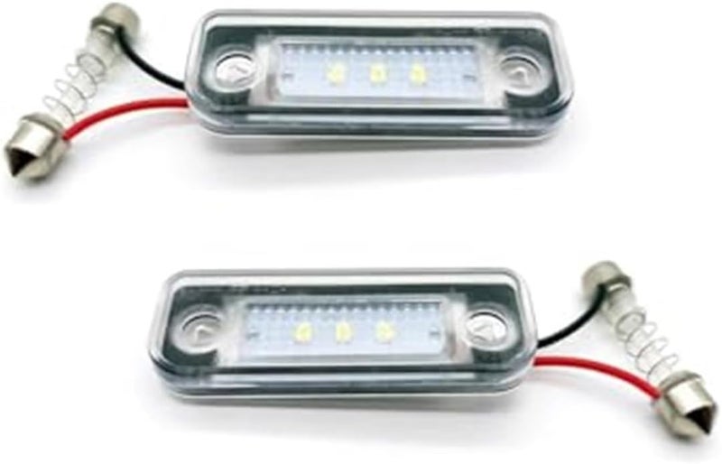 DEMULAX 2Pcs White License Plate Light for Benz - Image 3