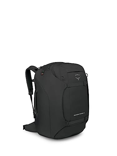 Osprey Sojourn Porter 65L Travel Backpack - Carry-On Compliant Luggage with StraightJacket Compression and Padded Laptop Sleeve - Durable Pack for International or Urban Travel Black - Image 1