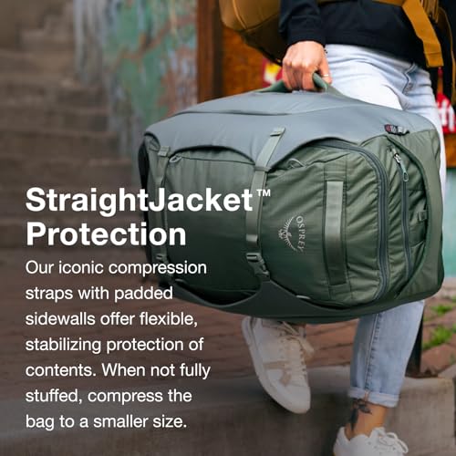 Osprey Sojourn Porter 65L Travel Backpack - Carry-On Compliant Luggage with StraightJacket Compression and Padded Laptop Sleeve - Durable Pack for International or Urban Travel Black - Image 3