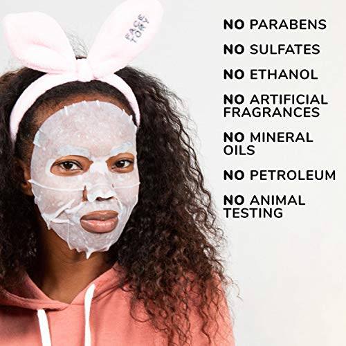 FACETORY K Beauty Face Mask Skin Care - Everyday JASMINE Moisturizing Sheet Mask | Plant-Based with Jasmine Infusion (5 Pack) - Image 5