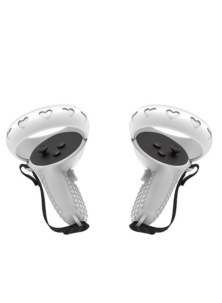 Silicone case for Oculus Quest 2, including front cover and controller grip cover, visor, lens case, rocker cap - Image 3