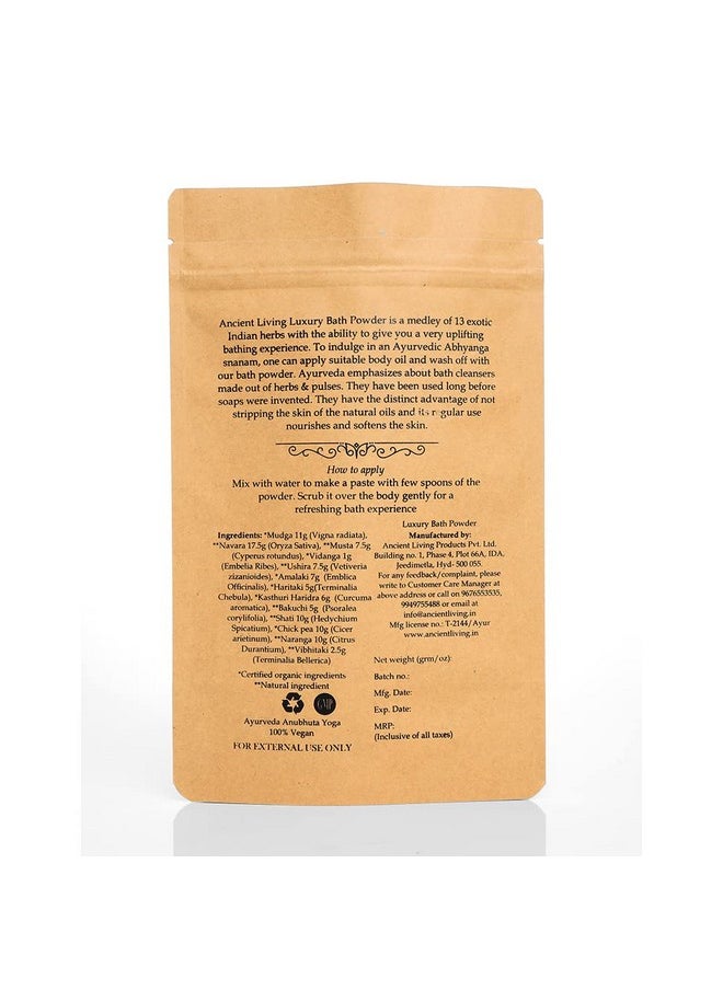 Ancient Living Luxury Bath Powder Enriched With Organic Ingredients - 200 Grams  - Image 2