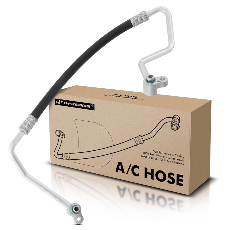 A-Premium A-Premium A/C Discharge Line Hose Assembly Compatible with Hyundai 2012-2014 Accent, 2012-2015 Veloster, L4 1.6L, Naturally Aspirated, Compressor to Condenser  - Image 1