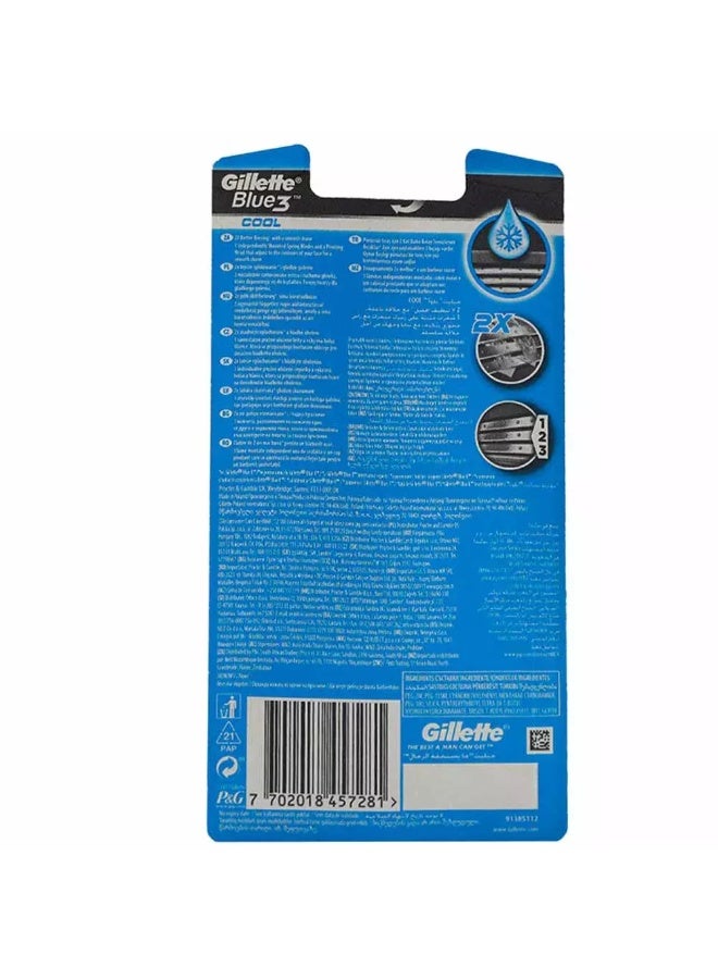 Gillette Gillette Blue3 Cool Shaving Razors, 6 Pieces - Image 2