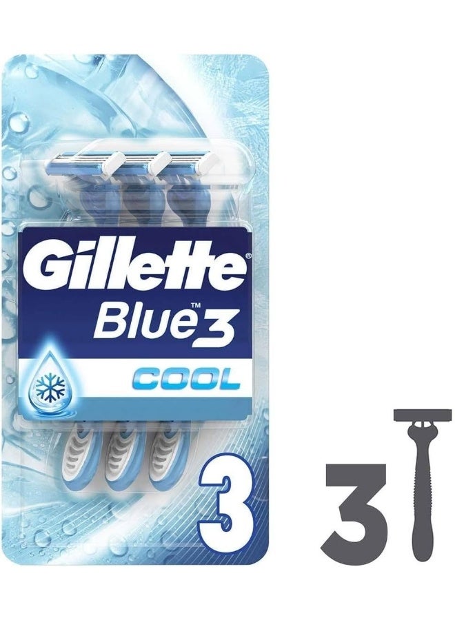 Gillette Blue3 Cool Shaving Razors, 6 Pieces