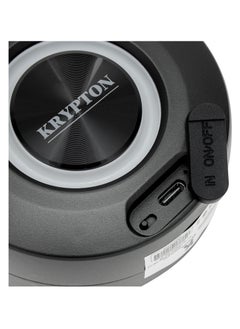 كريبتون مكبر صوت محمول قابل للشحن مع ميكروفون وجهاز تحكم عن بعد، KNMS5397 | مدخلات BT/ TF/ USB/ FM/ Micro SD & Aux | مكبر صوت كاريوكي مع شاشة LED | بطارية 3.7 فولت 1500 مللي أمبير | شاشة LED  - Image 4