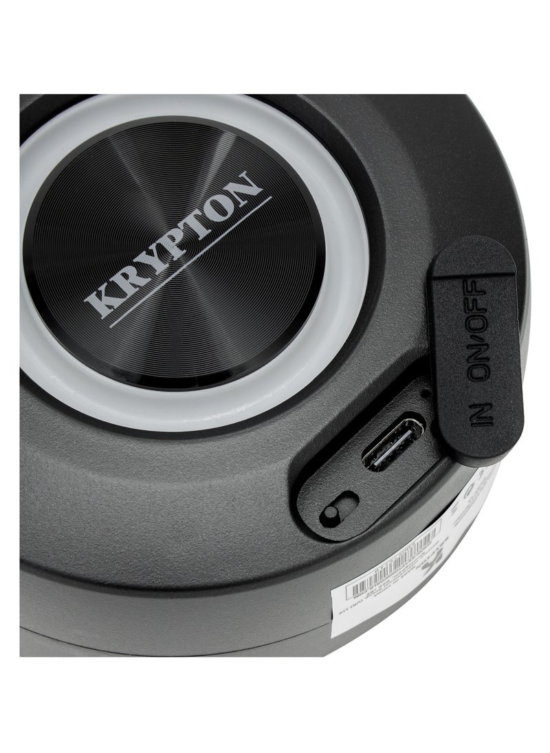 KRYPTON - Portable Rechargeable Speaker with Mic and Remote, KNMS5397 | BT/ TF/ USB/ FM/ Micro SD & Aux Inputs | Karaoke Speaker with LED Display | 3.7V 1500mAh Battery | LED Display - Image 1