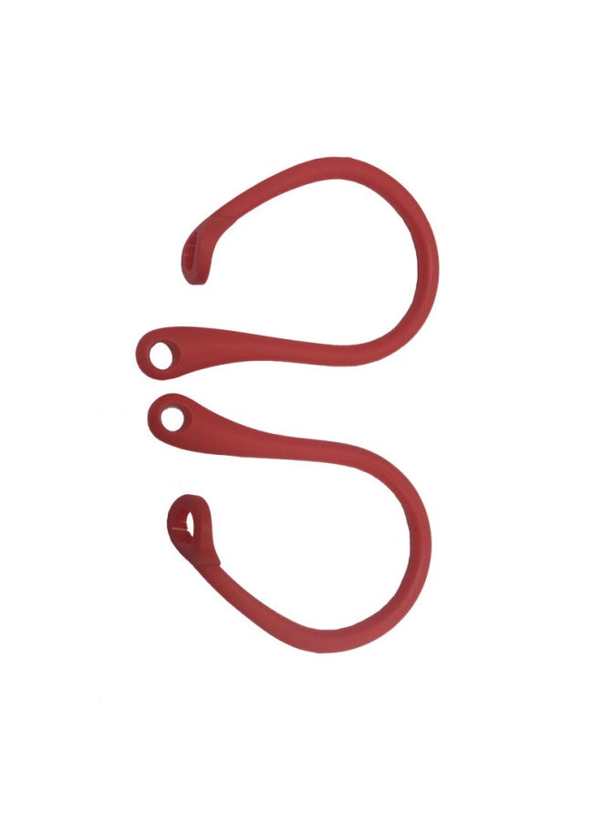 Generic - Airpods Pro 3rd Gen Sports Anti-loss Anti-fall Ear Hooks 4th Gen Earphone Hooks Model Digital Computer Accessories-Color:Red - Image 1
