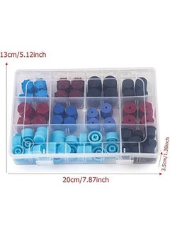 Generic 77PCs Car Auto R134a AC A/C System Valve Core Dust Caps Set Air Seal Air Conditioning Valve Replacement Caps  - Image 2