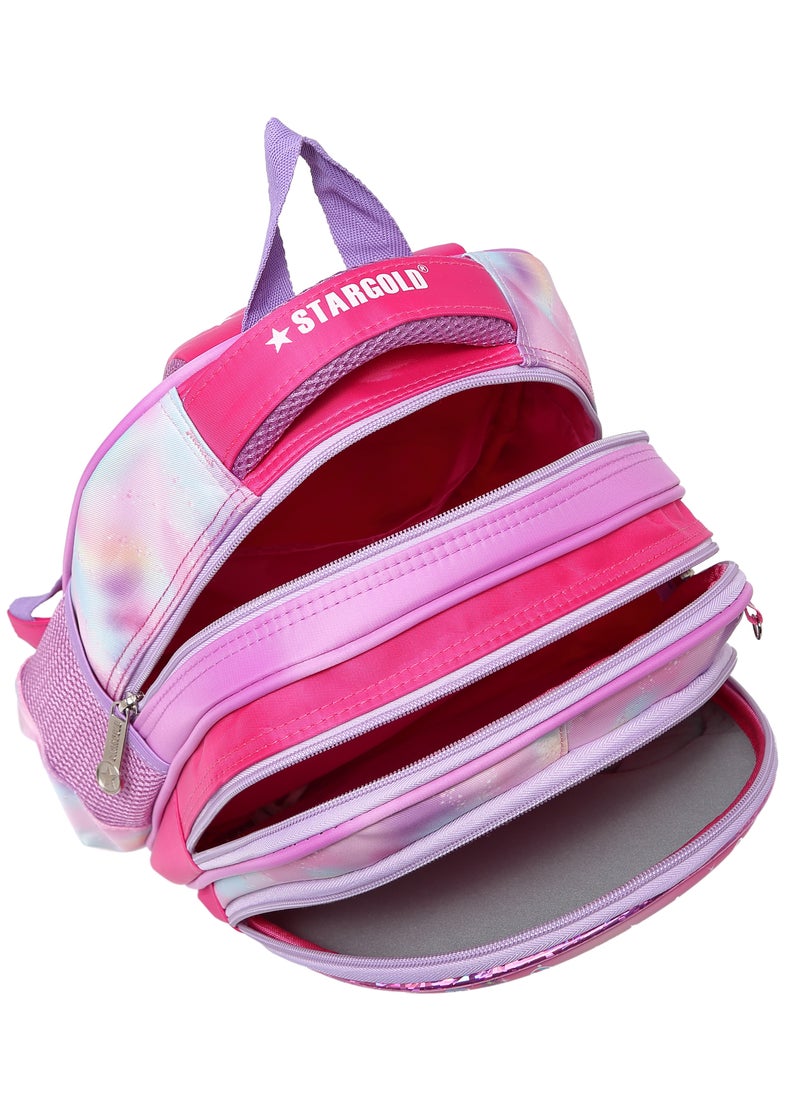 Stargold Baby Backpack 3Pcs Combo For Baby Girl With Adjustable Strap For School 12 Inch  - Image 2
