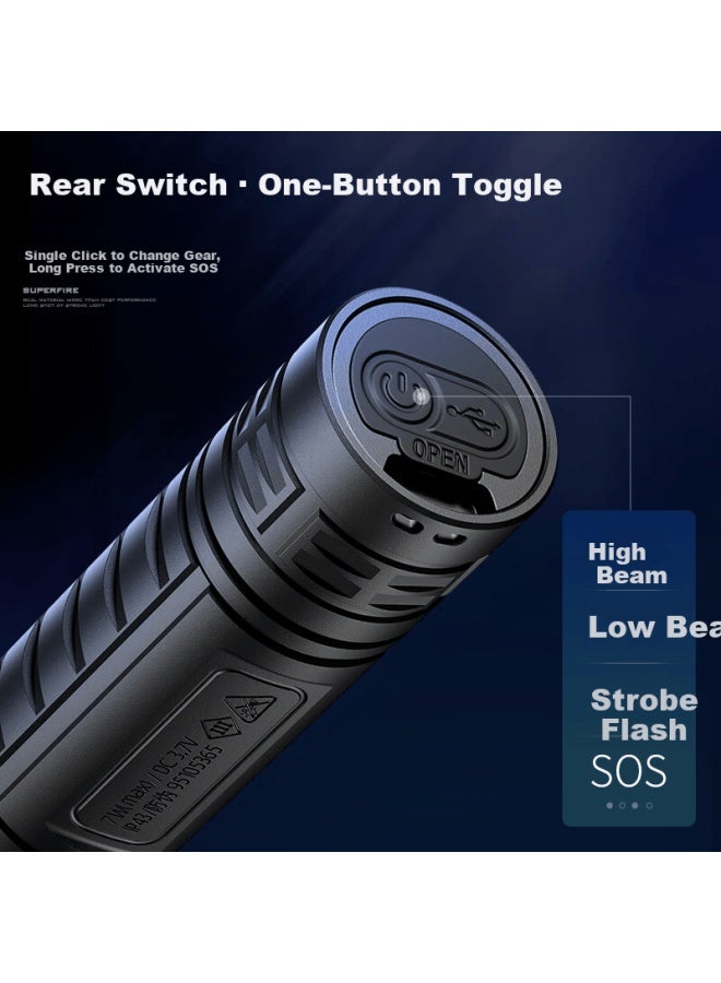 Supfire Mini Portable High Brightness Flashlight Long Battery Life Outdoor Camping Home Use Small Torch - Image 2