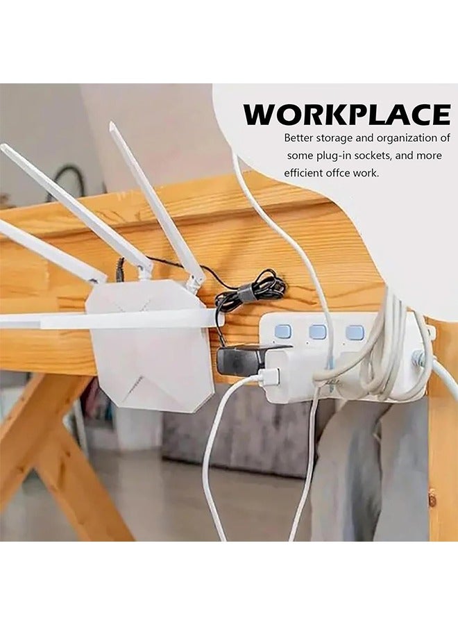 20 زوجا من خطافات الحائط اللاصقة الشفافة على الوجهين ، خطاف الحائط اللاصق الشفاف على الوجهين ، يستخدم للخطافات ذاتية اللصق المعلقة في الحمام ومكتب المطبخ ، بدون آثار - Image 3