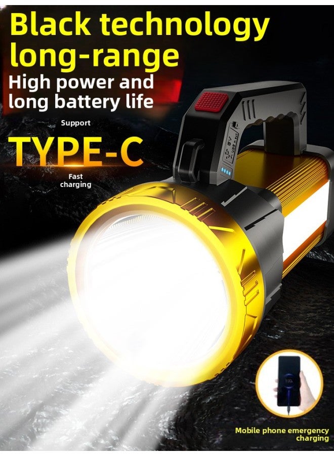 Flashlight Strong Light Super Bright Outdoor Long-range Rechargeable Flashlight Searchlight Portable Emergency Miner's Lamp Led Flashlight 
