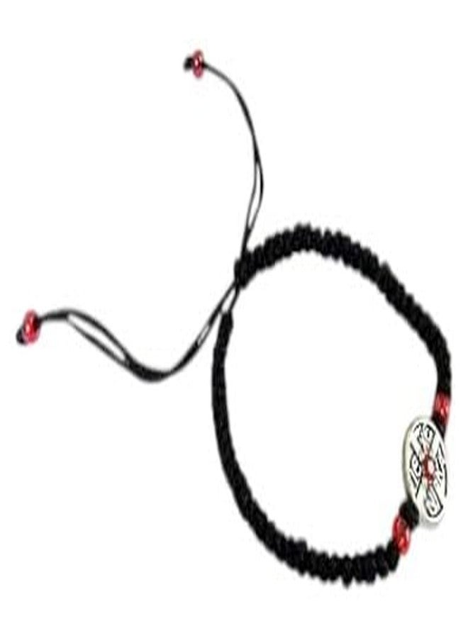 Iconsgr Handmade Christian Orthodox Komboskoini Prayer Rope Bracelet Black with Adjustable Cord BR2 - Image 4