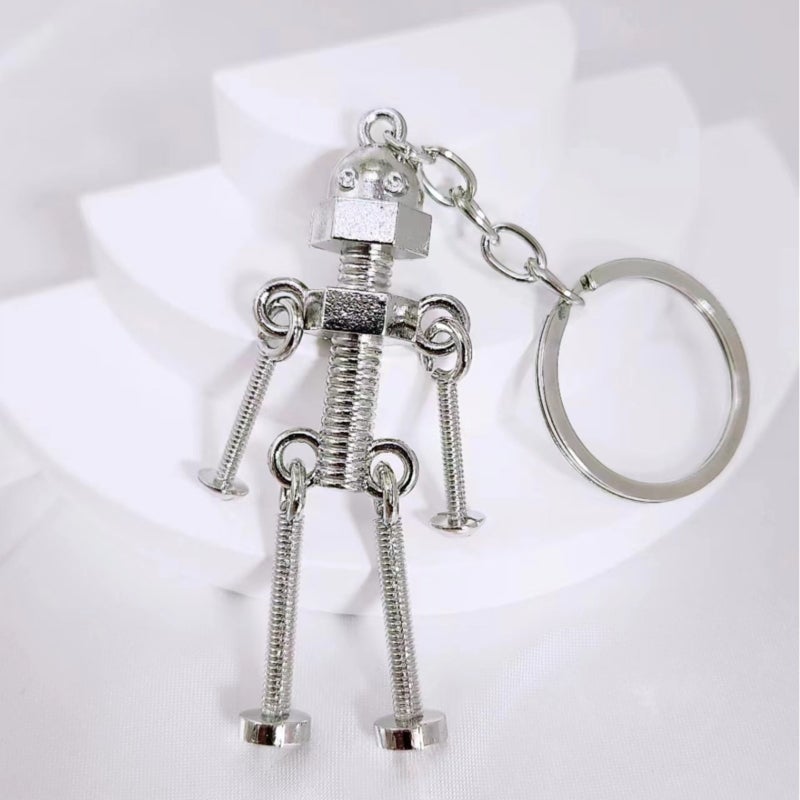 Handmade DIY keychain pendant with adjustable screws - Image 4