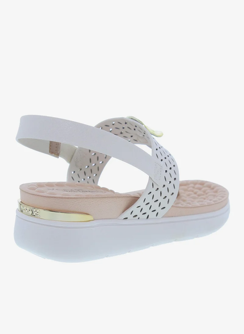 MODARE Off White Modare Women’s Flat Sandals with Back Strap – Secure Fit and Lightweight Daily Wear for Women | Best Price UAE