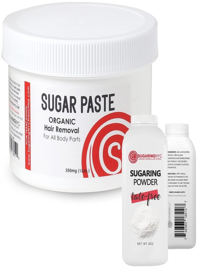 Sugaring NYC Sugaring Paste for Brazilian Bikini Legs Arms + Talc-Free Powder Travel Size 115g (4oz) - Image 1