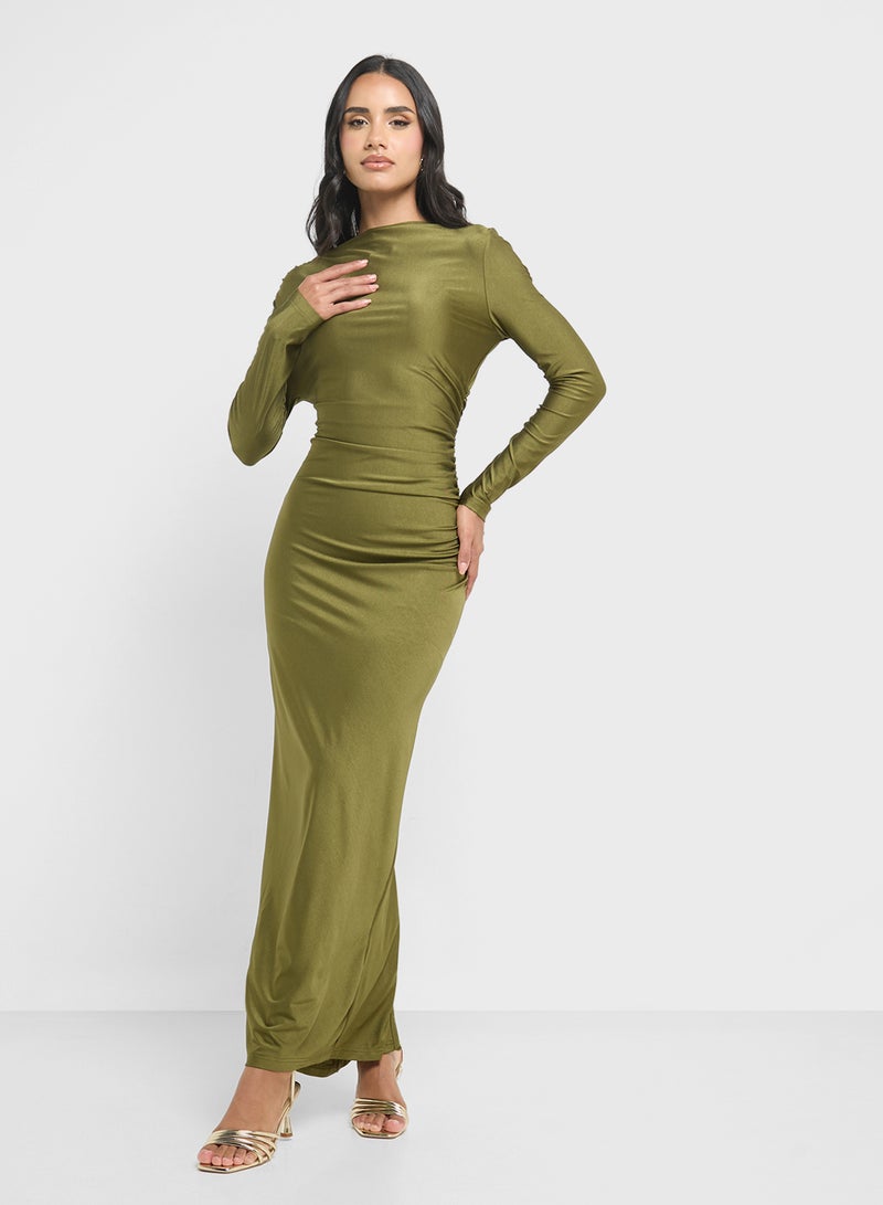 جينجر فستان سهرة بأكمام طويلة - Image 1