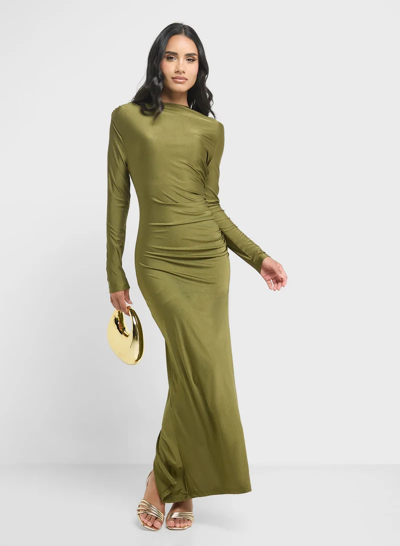 Ginger Long Sleeve Gown Dress